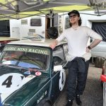 Classic Mini race car at Brands Hatch after Tom O'Farrell's 2026 race weekend